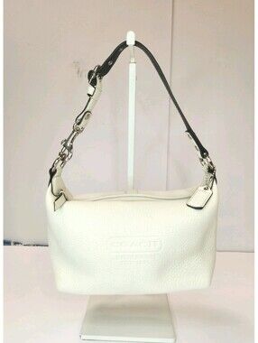 VTG Coach Soho Mini Hobo Bag Y2K White Leather RARE